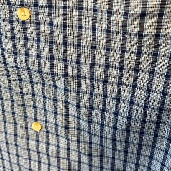 Men’s Nautica Large Men Blue‎ Plaid Sleepwear Cozy Pajama Short Sleeve Shirt - Picture 8 of 8